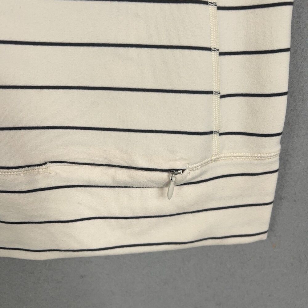 Lululemon Shirt Womens 6 Beige Stripe Full Tilt Long Sleeve Angel Wing - Picture 5 of 15